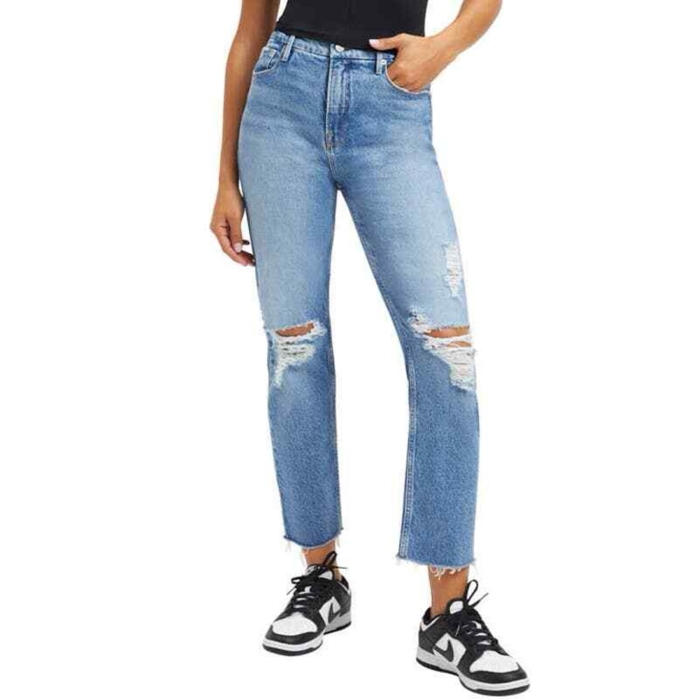Good American Good Icon Crop with festival rips